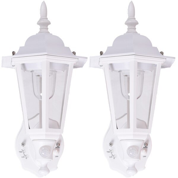 White Outdoor Wall Sconces, PK 2, Maxsa Innovations, Mfr#: 49719 - 2 pack
